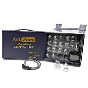 Brand New AcuZone Premium 19 Piece Cupping Set
